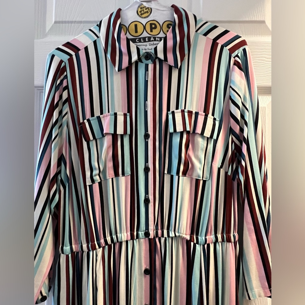 Torrid | Midi Stretch Challis Button Front Shirt … - image 7